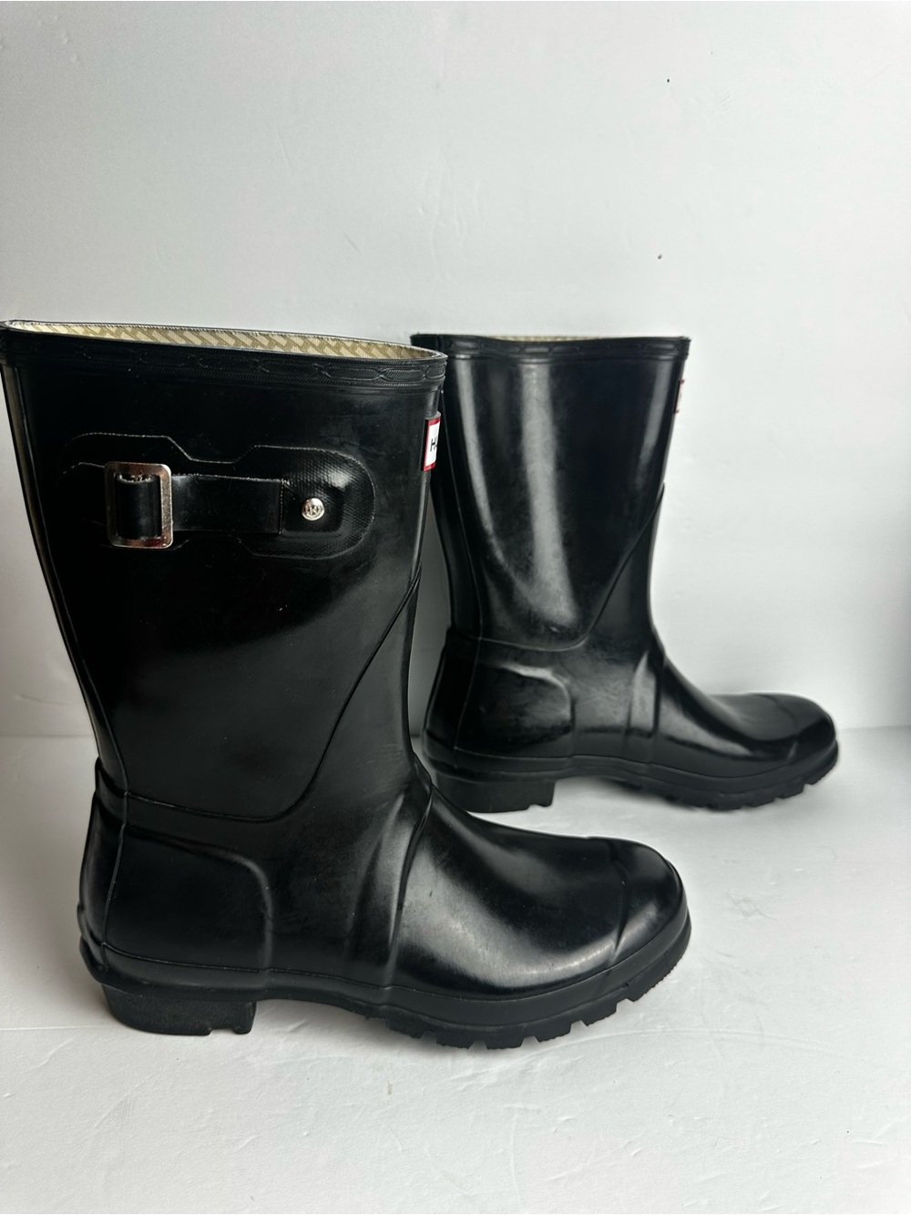 Hunter Original Gloss Short Boots Women's Size 9 or Men's 8 Shoes Waterproof - Picture 2 of 8